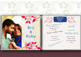 Tell your story and record the wishes of your family and friends in your personalised Wedding Guest book.