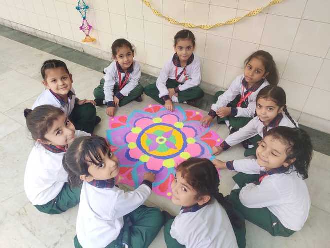 School Diwali Rangoli