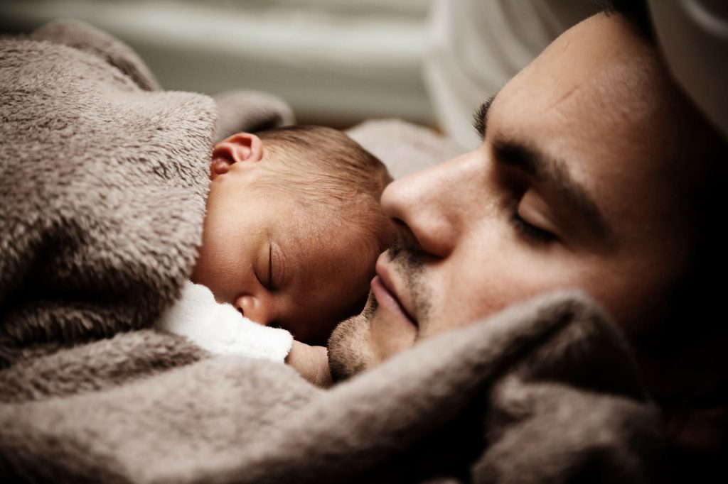 Father with Newborn