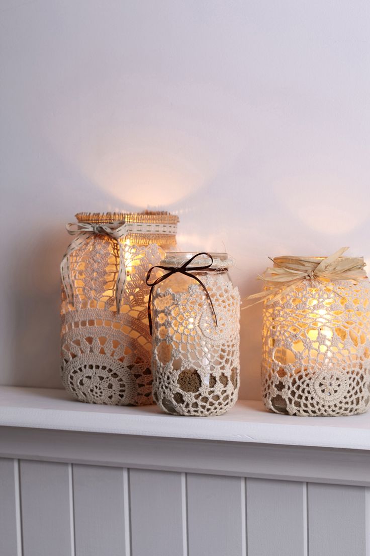Candle jar lights