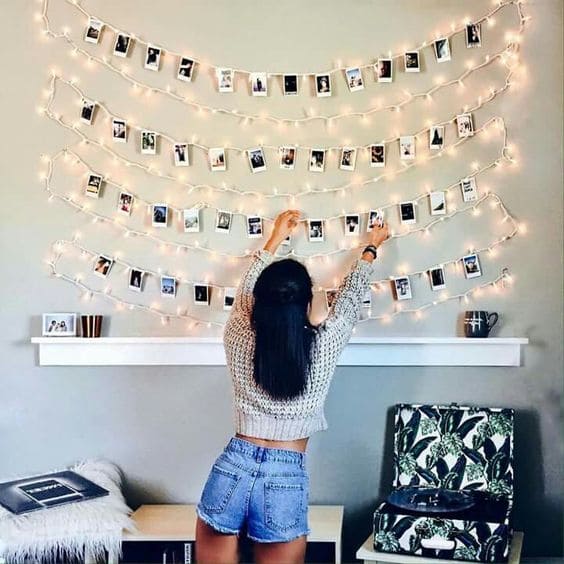 photos on wall