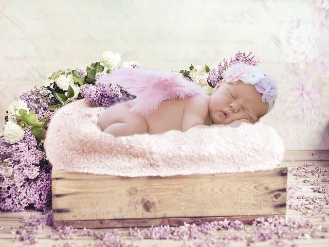 Baby image while asleep