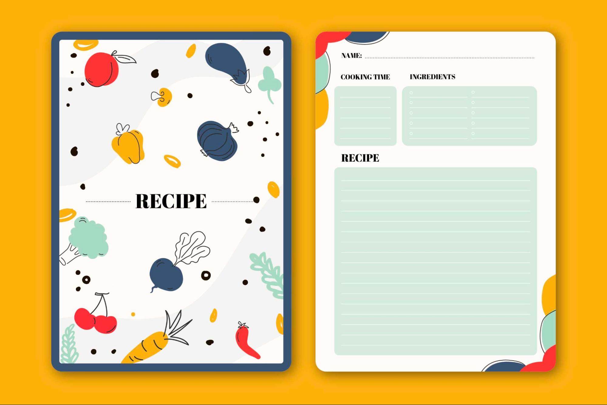 Colorful organic baby cookbook, a perfect baby shower gift idea for new parents.