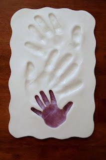 Hand Print Ceramic Keepsakes With Family In Mind