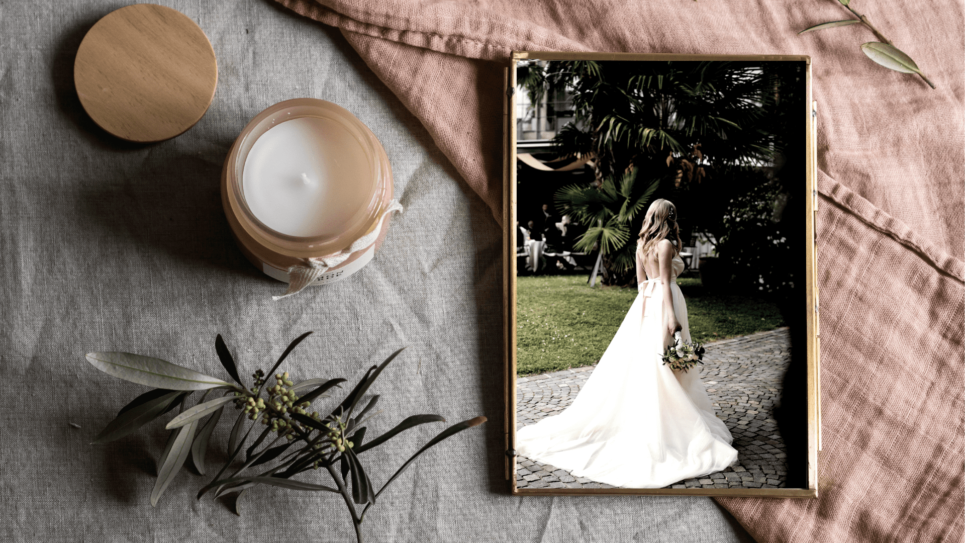 Wedding reception wall photo frame