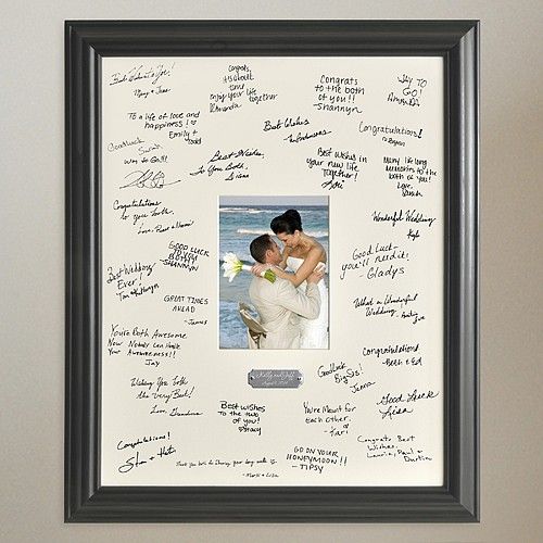 Signature wedding photo frame