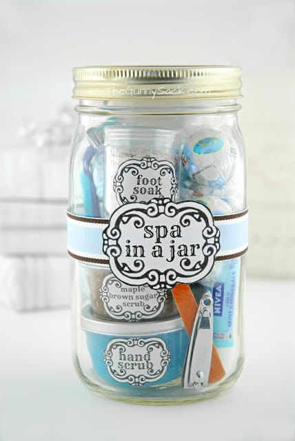 Spa in a jar mom gifts
