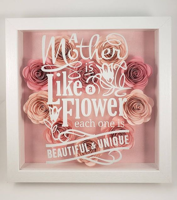Mothers day beautiful flower frame box