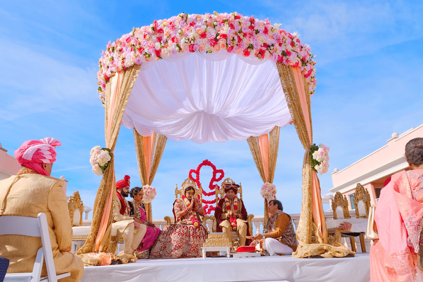 Wedding Couple poses for the Perfect Indian Wedding Couple