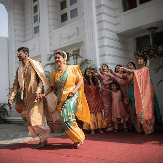 Colorful Couple Poses