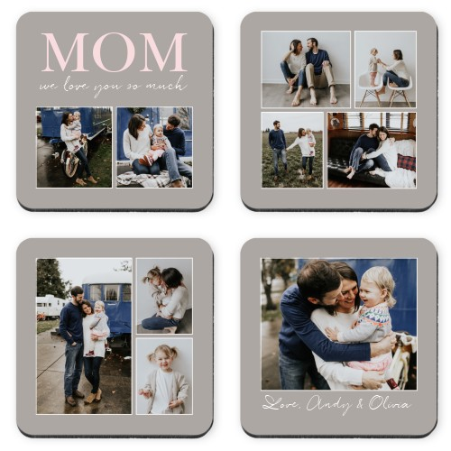 Personalised mothers day coasters 