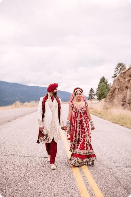  Bride and groom strolling photography pose