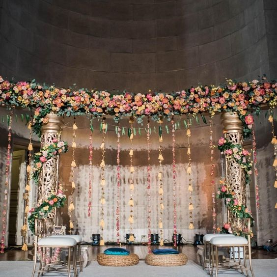 Open Mandap Wedding Hall Decoration