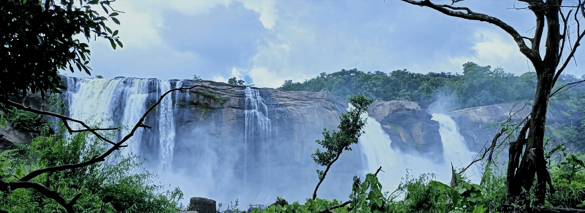 View of a beautiful Athirapally Fall