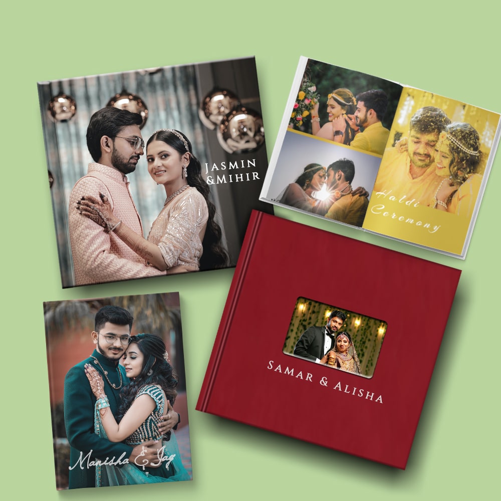 Personalized photo book for couples with names and romantic images, ideal for Valentine's Day