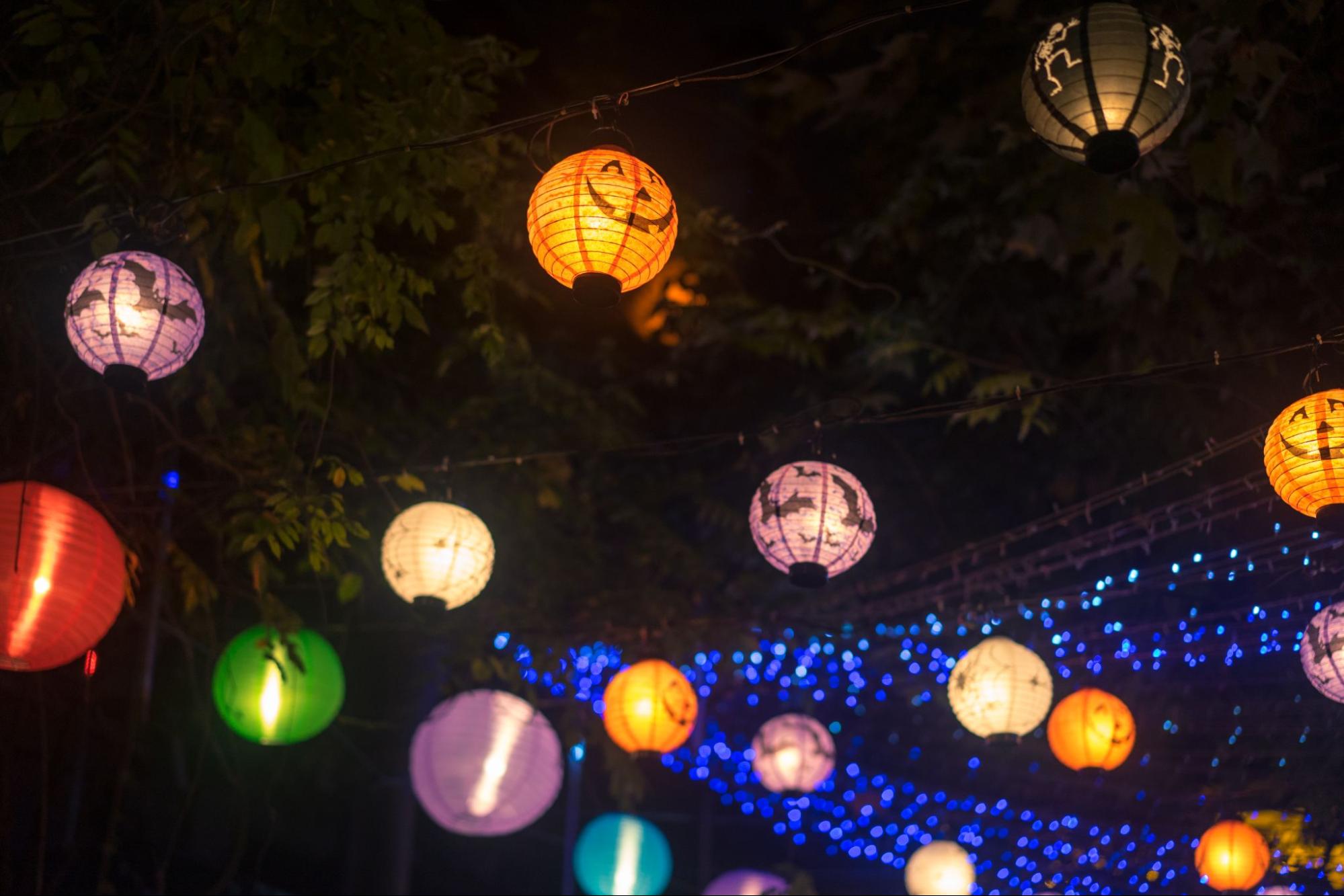 Fairy Light Canopy: Enchanting home birthday decorations