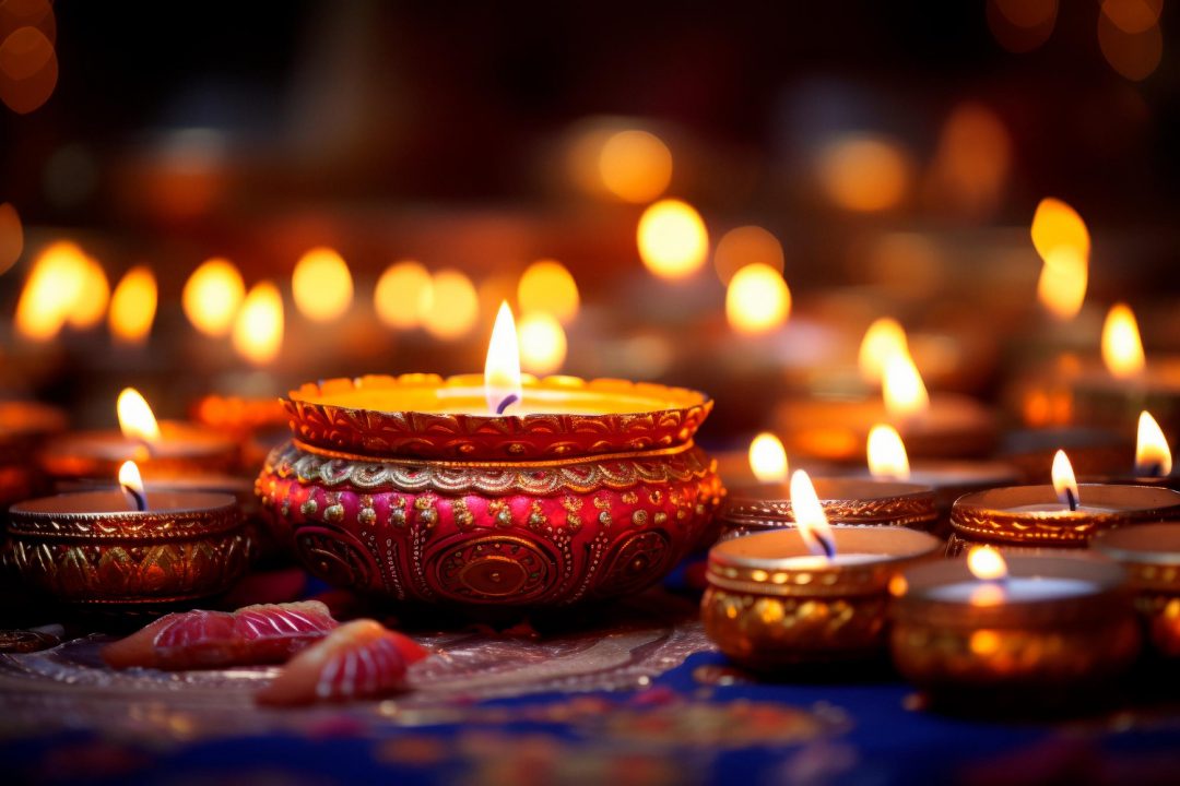 Diwali Home Decor: Bright lights, colorful rangoli, and festive vibes