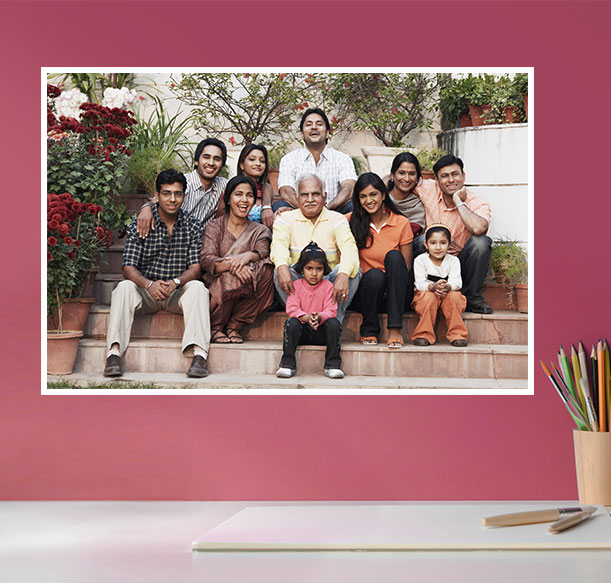 Canvas family photo for Birthday Return Gift Ideas