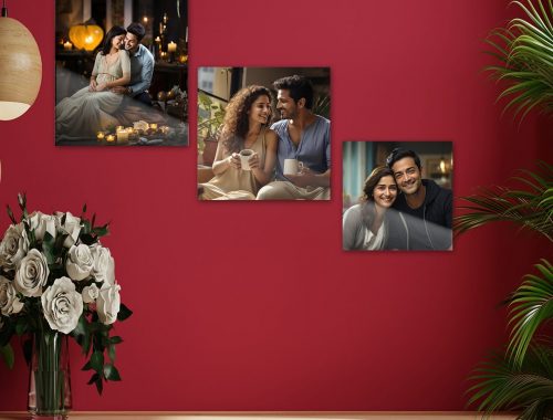 Photo frame design for birthday gift, stylish and modern