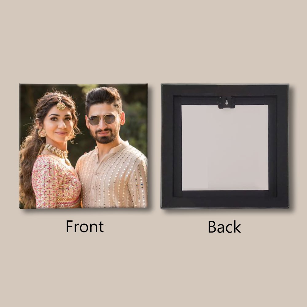 Couple's photo in a frame, a quintessential wedding gift idea in India