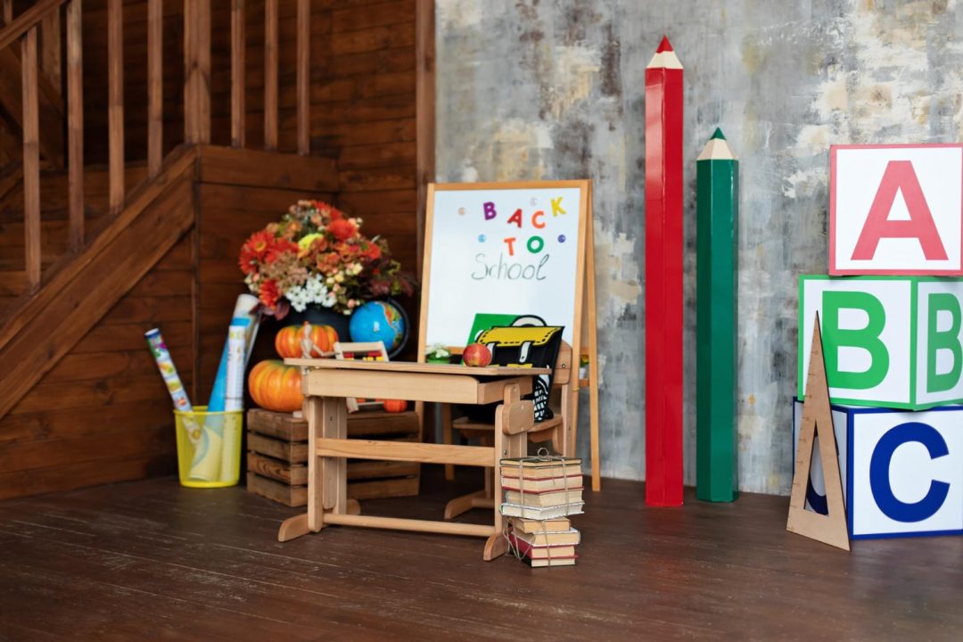 Classroom setting photo, showcasing activities for 4-year-olds.