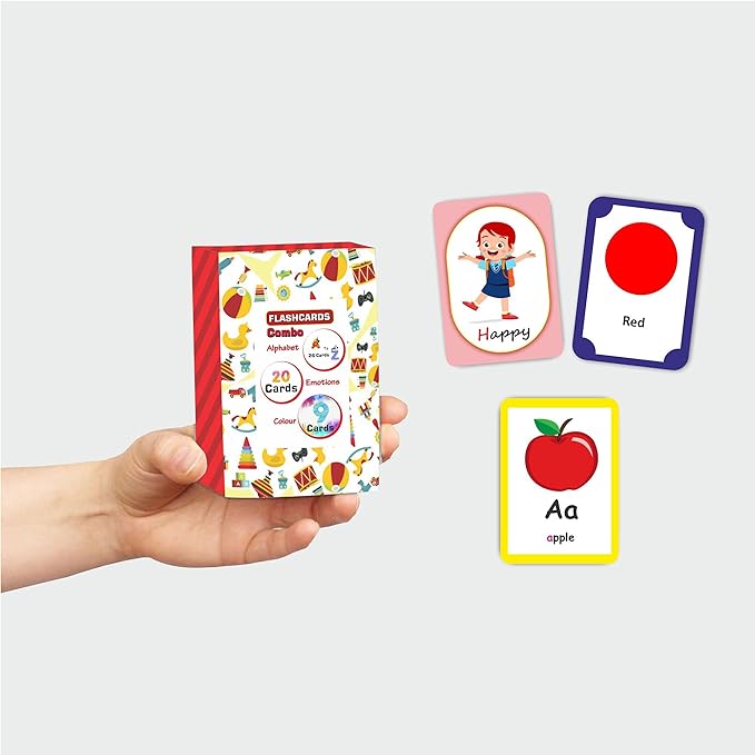 Variety of flashcards, useful for educational activities for 2-year-olds at home