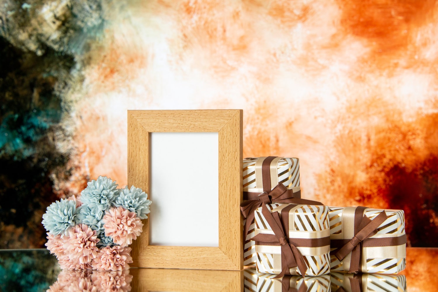 Wall photo frames to enhance birthday decor
