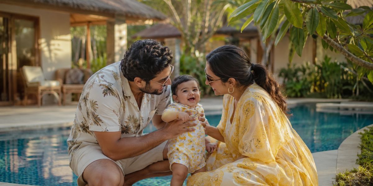 Family trip for baby's 1st birthday celebration