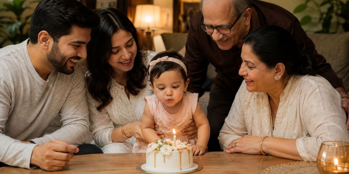 Natural light photo session, a 1st birthday celebration idea