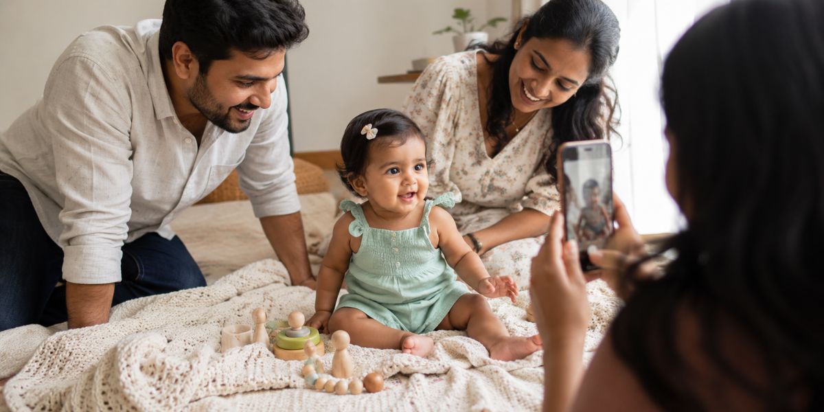 Natural light photo session, a 1st birthday celebration idea