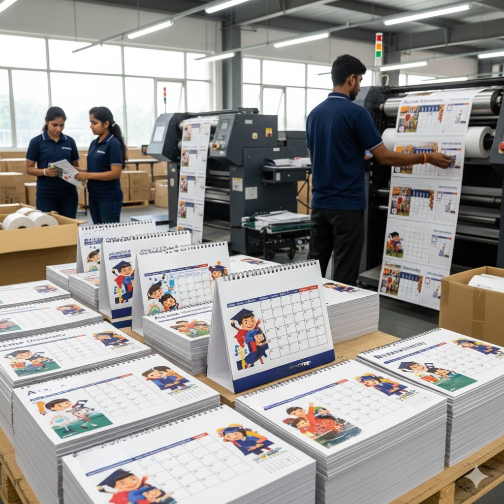 Bulk calendar printing refers to placing large quantity orders