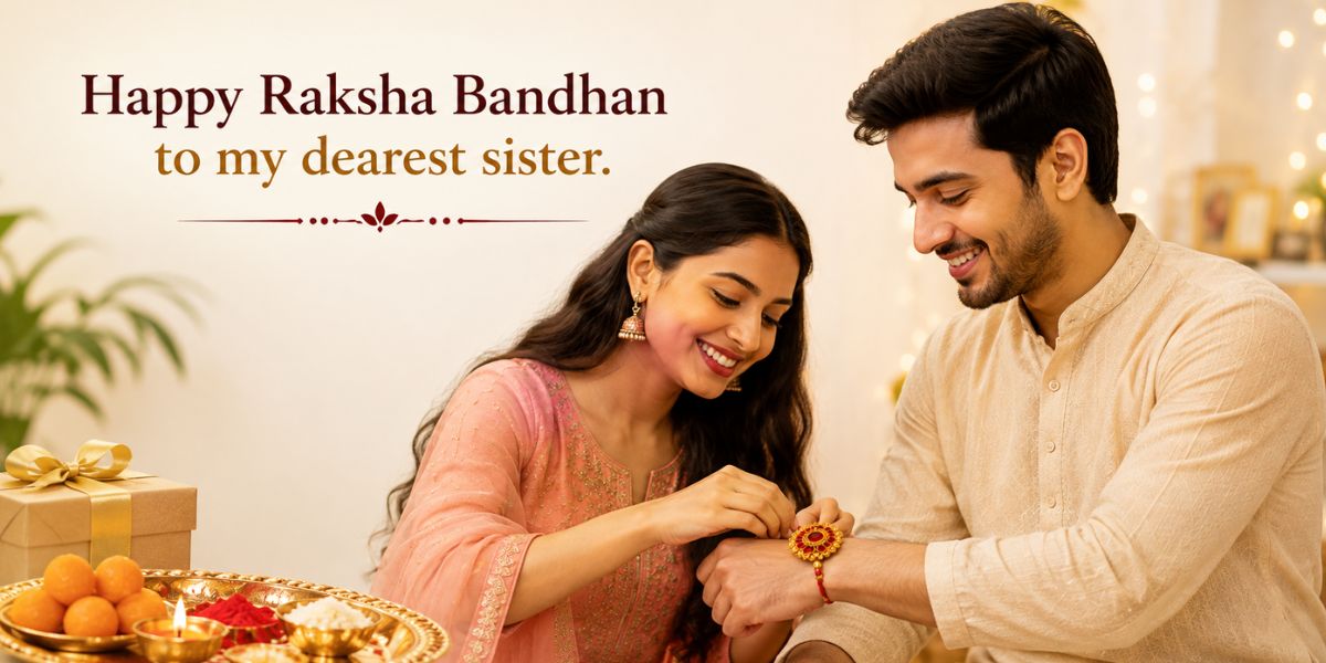 Heartfelt Raksha Bandhan wishes for sister