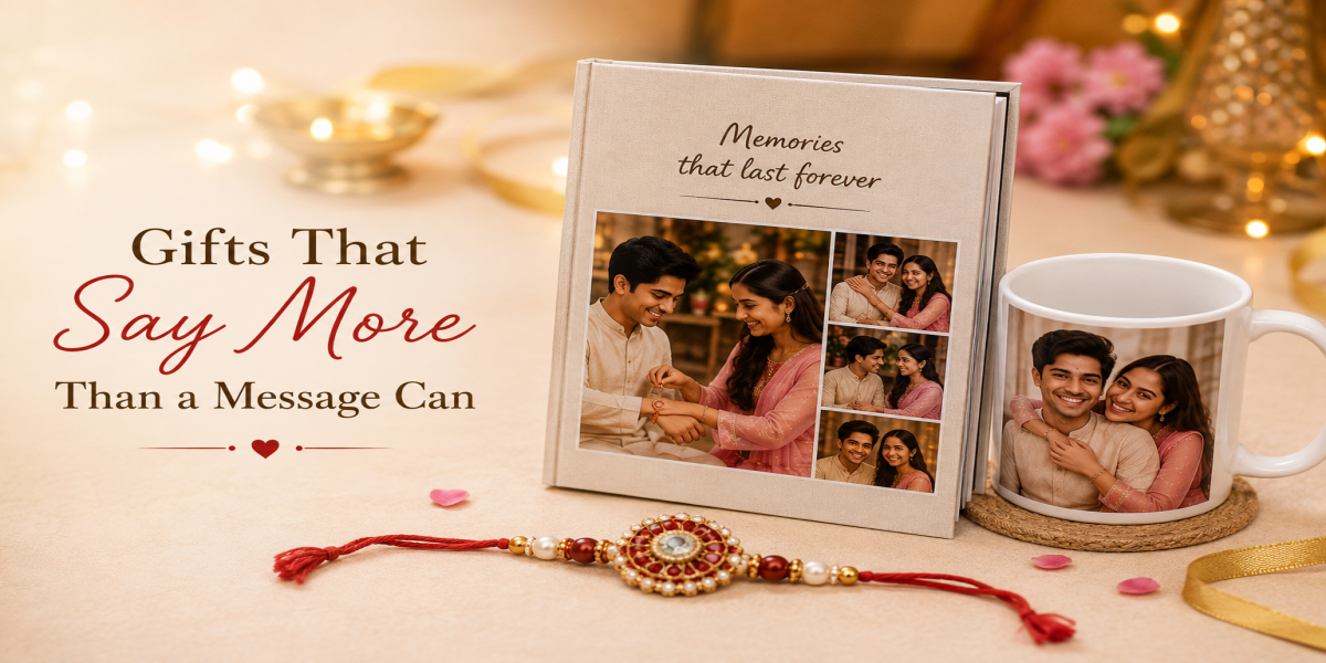 Personalised photo book Raksha Bandhan gift for siblings