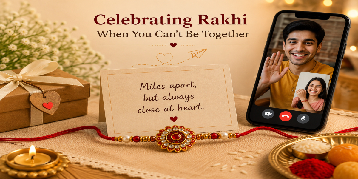 Celebrating Raksha Bandhan with a sibling from a different city