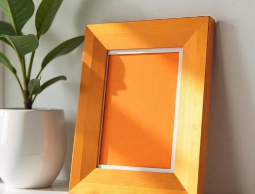 Colured photo frame