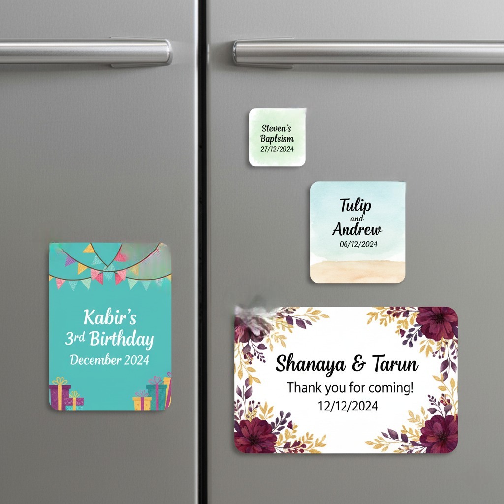 Designer magnets personalized 18th birthday gifts for girls from Photojaanic