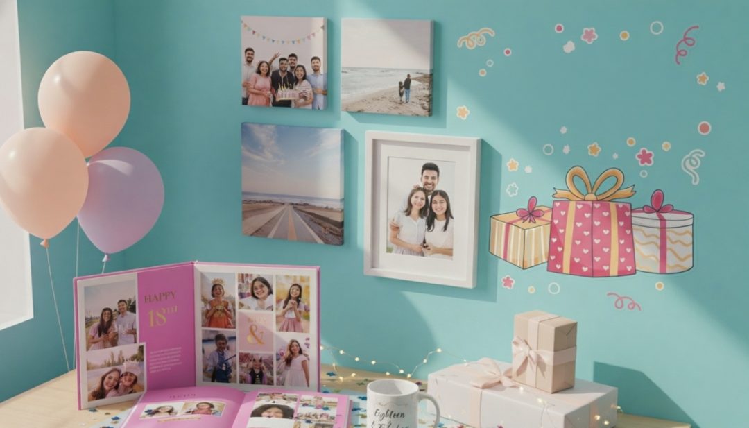 Celebrate her 18th birthday with personalized photo gifts for girls in India