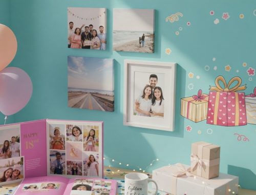 Celebrate her 18th birthday with personalized photo gifts for girls in India
