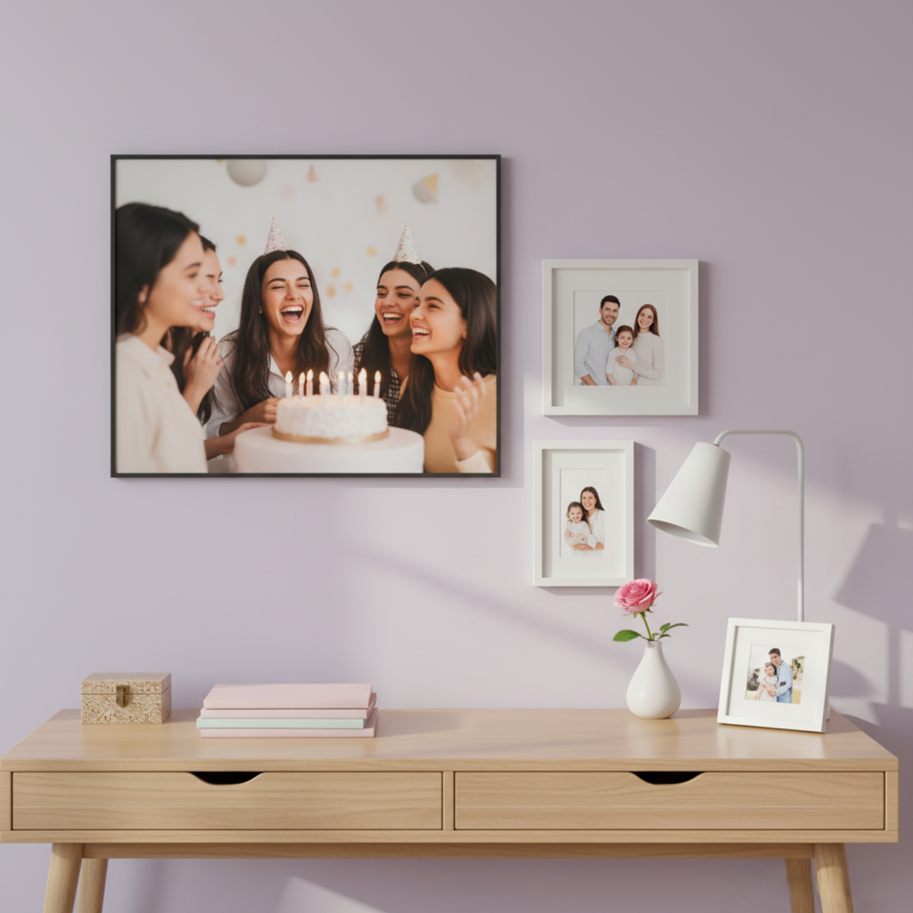 Mounted prints and classic frames home decor 18th birthday gifts for girls