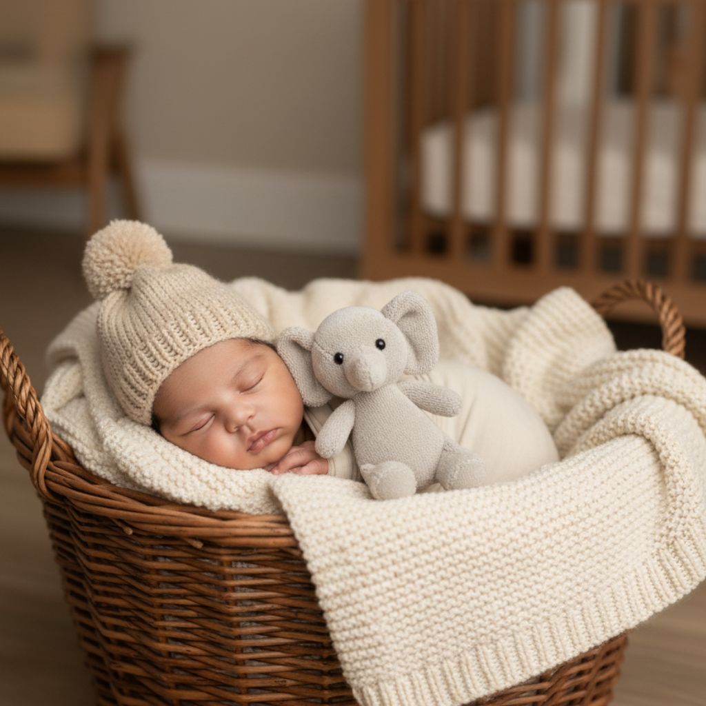 Parents holding newborn baby’s feet – emotional newborn photoshoot with parents at home India.