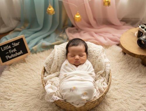 25 Newborn Baby Photoshoot Ideas at Home (India) + Easy DIY Setups