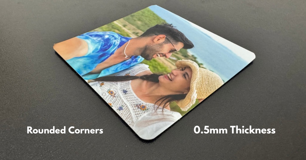 Flexible Gloss Photo Magnet with rounded corners and 0.5mm thickness – durable custom fridge magnet