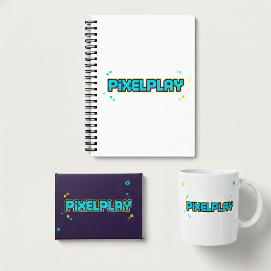 Custom notebook, magnet and mug set as modern employee swag and branded corporate merchandise bundle