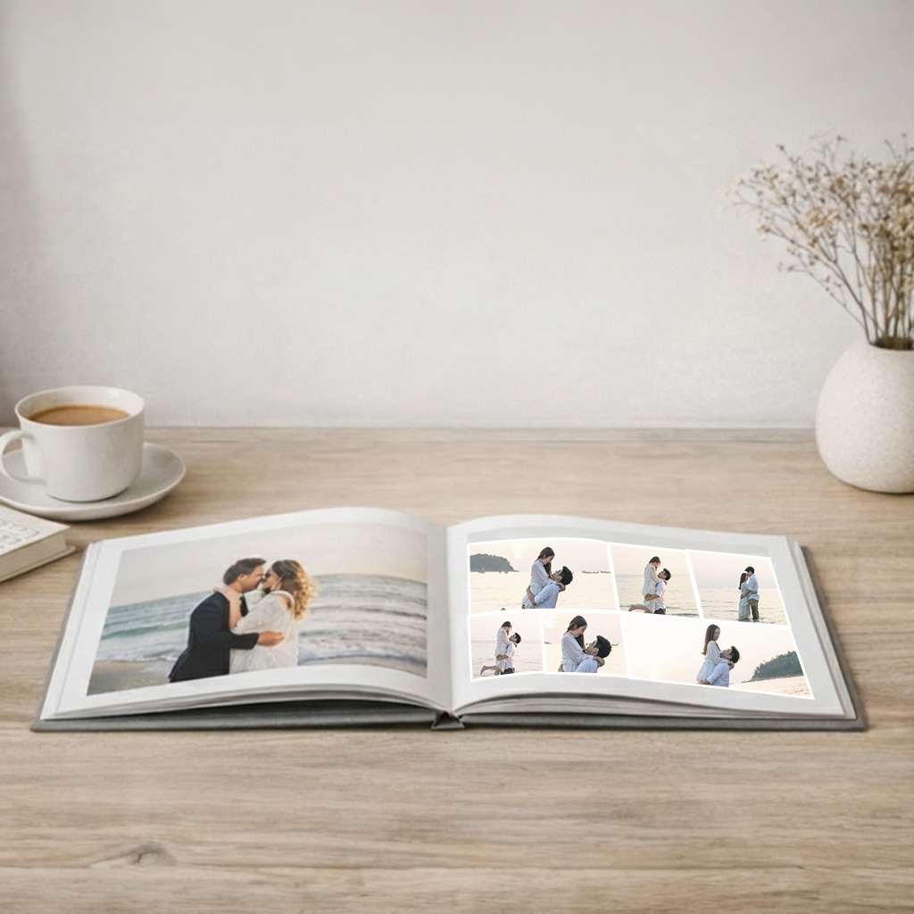 Print quality check for photo albums with proper bleed and margin check before printing