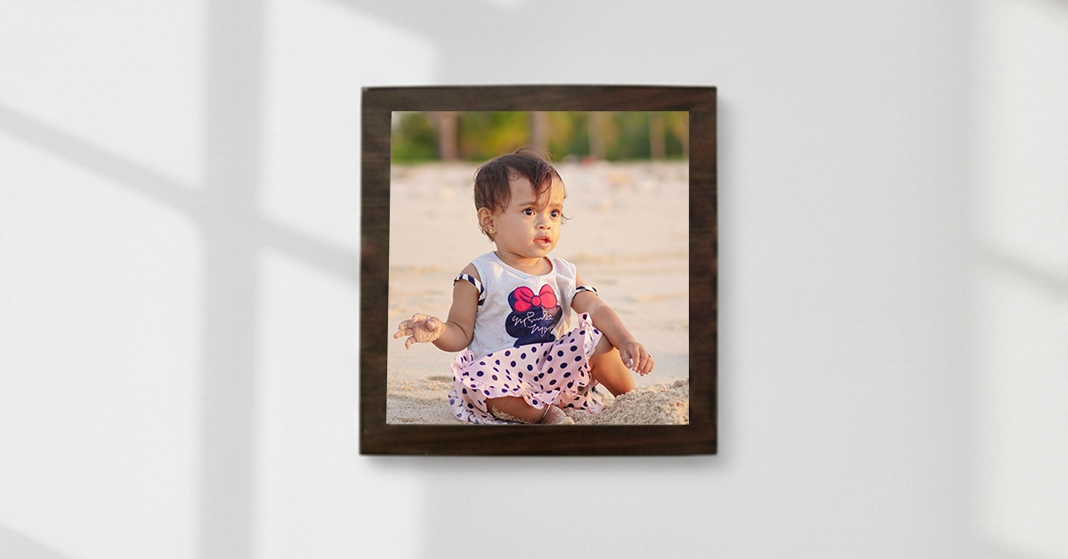Frame your baby’s cutest moment with a custom wall photo frame today.
