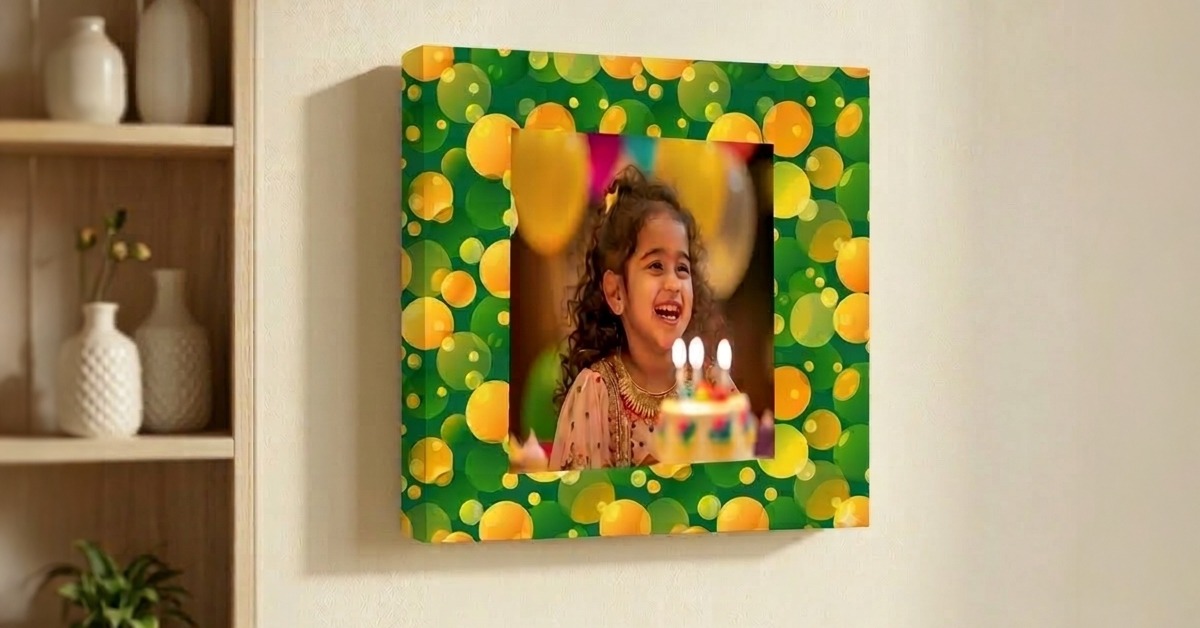 mounted prints showing baby milestones for first birthday celebration ideas