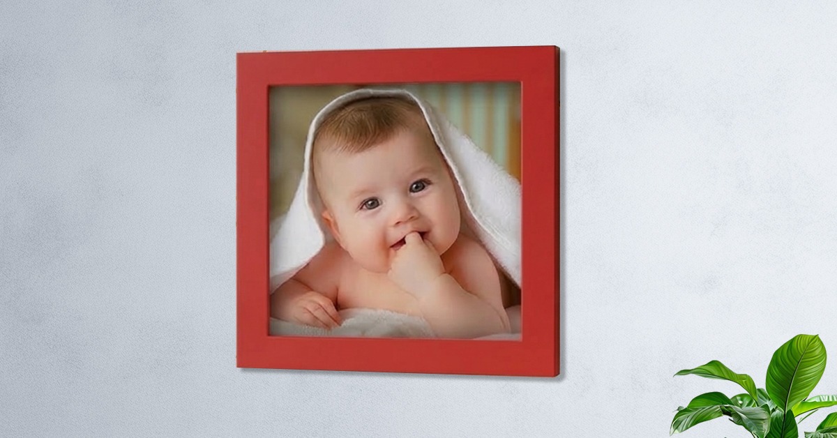 colorful photo frames for simple first birthday decoration ideas at home