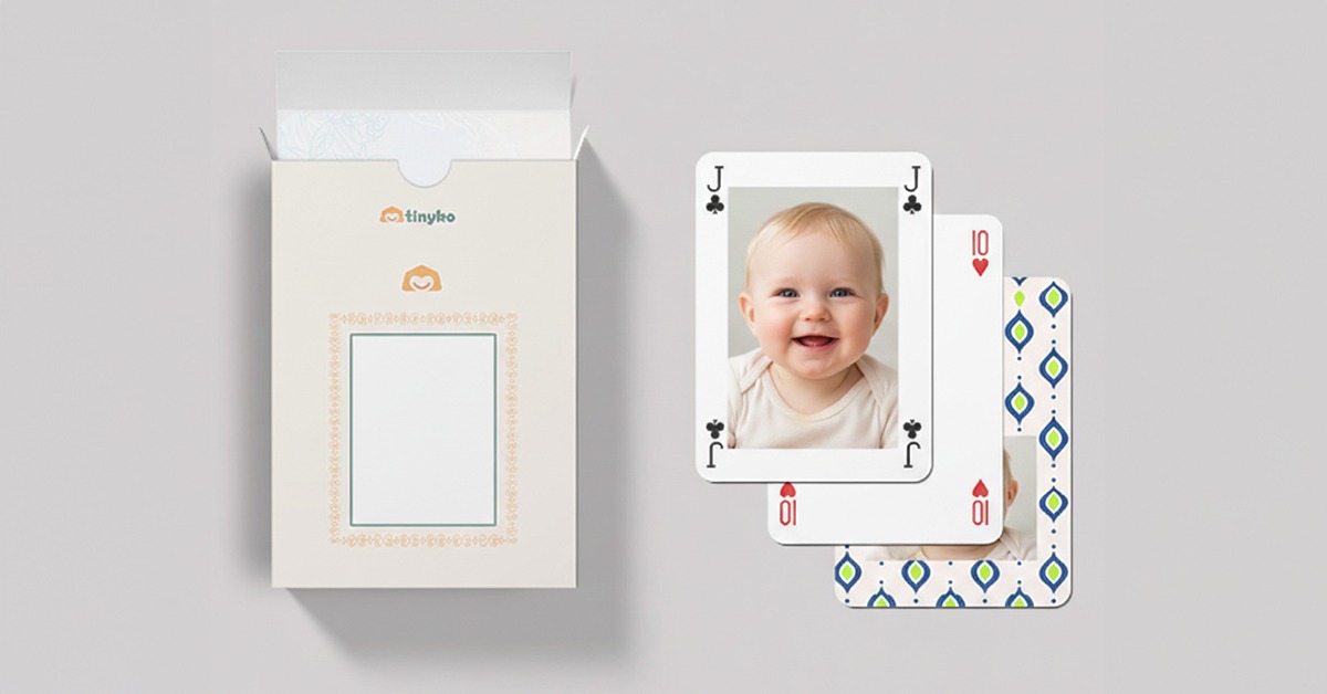 Create fun personalized playing cards with your baby’s adorable photos.