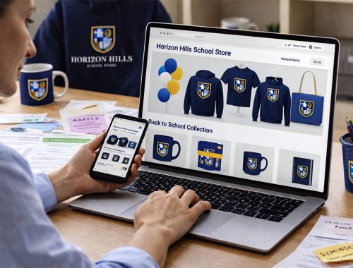 Teacher stressed by bake sale and raffle planning, showing need for better school fundraising ideas