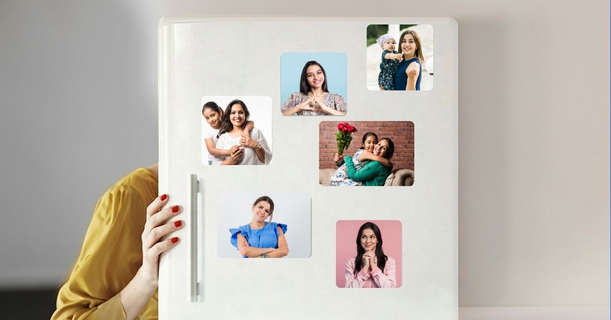 custom photo magnets for mothers day fridge gift with pictures